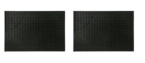 COPPIA TAPPETINI PER AUTO 100% GOMMA ZERBINI UNIVERSAL ANTISCIVOLO SALVA TAPPETI