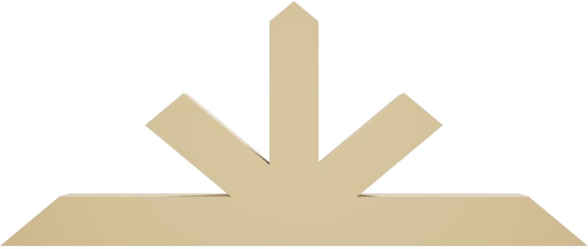 48"W x 20"H x 4"D x 4"F, 10/12 Pitch, Saratoga Signature Urethane Gable Bracket, Primed Tan