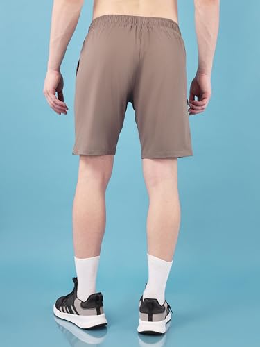Image of TECHNOSPORT Mens Regular Fit Solid Shorts for Gym, Workout & Sports with Anti Microbial, Techno Dry
