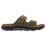Birkenstock Unisex Arizona Crosstown Khaki Oil Leather 45 R EU Women's 14-14.5 US/Men's 12-12.5 US