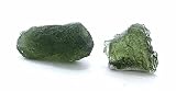 Gemshow7 Two Natural Moldavite 9.85g