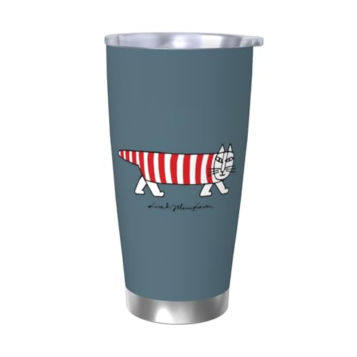 リサ ラーソン 水筒 真空断熱ケータイマグ 600ml ステンレスボトル 車用 直飲み 保温 保冷 フタ付きコーヒーカップ アウトドア 車のネイブに最適 スポーツタイプ ステンレスクールボトル 軽量 隔? 水筒 男の子 女の子