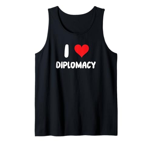 I Love Diplomacy - Heart - Diplomate Foreign Affairs Politcs Débardeur