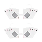 ibasenice 2pcs Poker Themed Funny Party Glasses Novelty Poker Eyewear with Unique Playing Card Design for