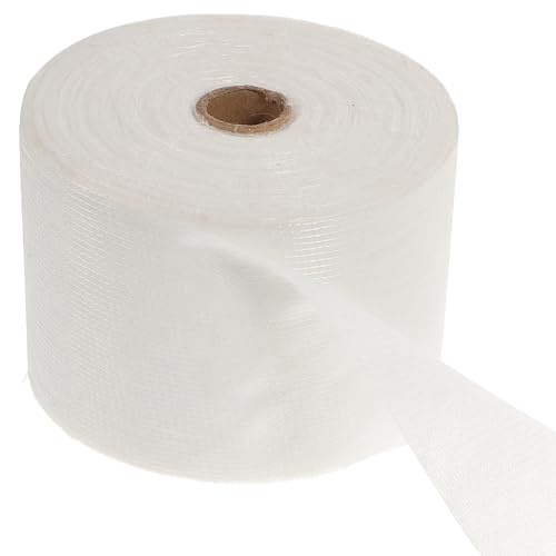 FUOYLOO Cinta Autoadhesiva de Poliéster para Sellado y Reparación de Grietas en Paneles de Yeso y Techos, 10 CM X 100 M, Resistente al Agua, para Uso en Construcción y Mantenimiento