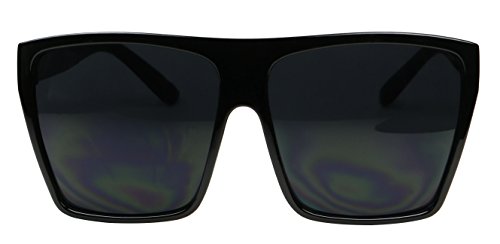 ShadyVEU Oversized Flat Top Trendy Square Trapezoid Shape Fashion Mens Womens Sunglasses3