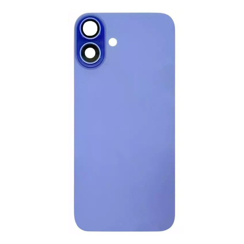 Remplacement vitre iPhone 16 Plus brisée couleur outremer sans logo