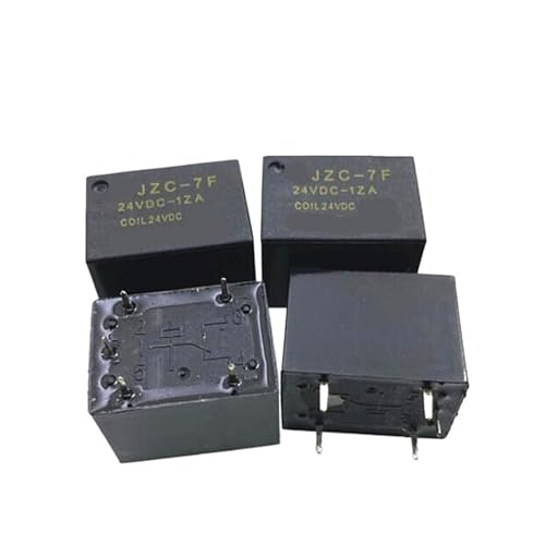 Relé 24VDC JZC-7F 15A 5 pines interruptor electromagnético conmutador para circuitos electrónicos