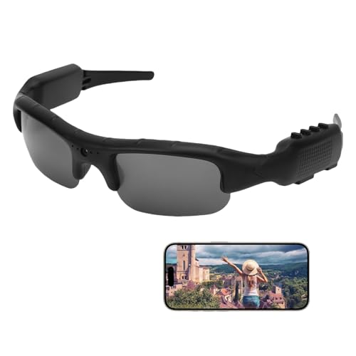 SENECESLI �J�����O���XHD 1080P�A140�x�L�p�����Y��WiFi�A�v����������X�}�[�g�r�f�I�^��T���O���X�AAndroid�����iOS�p�A�E�g�h�A�X�|�[�c�T�C�N�����O���s�p�A4H�o�b�e���[