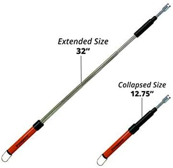Miniatura 2 de PYRO - Encendedor de arco extensible con masilla, hecho para estufas de leña y chimeneas, recargable por USB (encendedor de arco extensible)