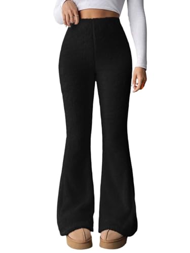 Image of KOTTY Women's Coral Fabric Flared Fit Pant - Super Soft Thermal Design for Stylish Cold Weather Comfort