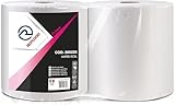 Replood Rollos de papel de cocina, par de rollos, 2 rollos de 2 kg en total, pura celulosa, 2 capas, color blanco, fabricado en Italia, bobina de 800 hojas cada una (2 pares de 2)