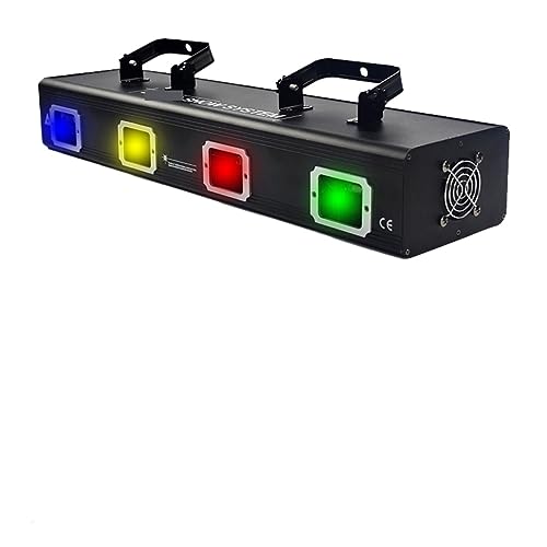 Luces de escenario, De espectáculo RGBY fuerte de cuatro lentes, luces de decoración de Navidad for fiesta de discoteca, proyecto de equipo de DJ de 500 metros