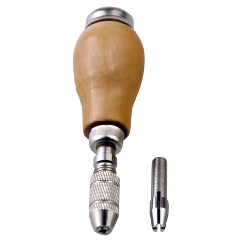 Wood Handle Pin Vises With Chucks Twisting Wire Wrapping Drill Tool For Home Repairs And Manual Drilling Tasks