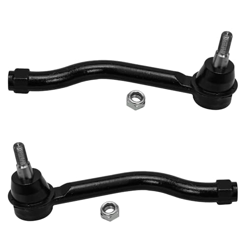 Image of Detroit Axle - Front 8pc End Control Arms Kit for 2009-2014 Nissan Maxima, 2 Lower Control Arms with Ball Joints Assembly 2 Sway Bar Links 4 Outer Inner Tie Rods 2010 2011 2012 2013 Replacement