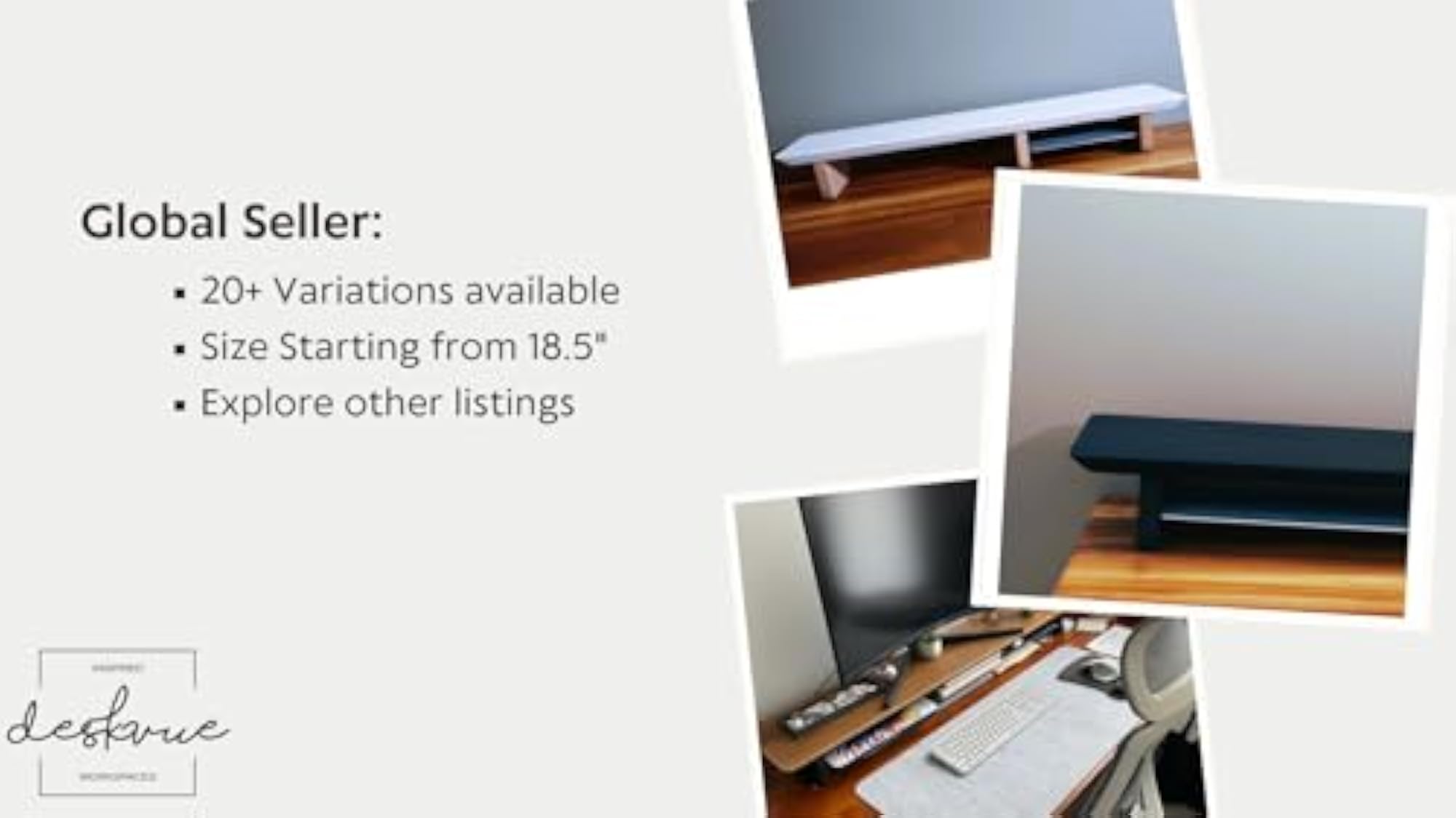 Solid Wood Memo Holder Personal Desk Organizer