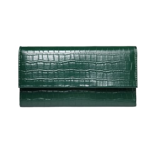 Women's Business Wallets, Blocking Wallet, Money Organisers, Genuine Leather Money Clips, Coin Purses Pouches (Green)