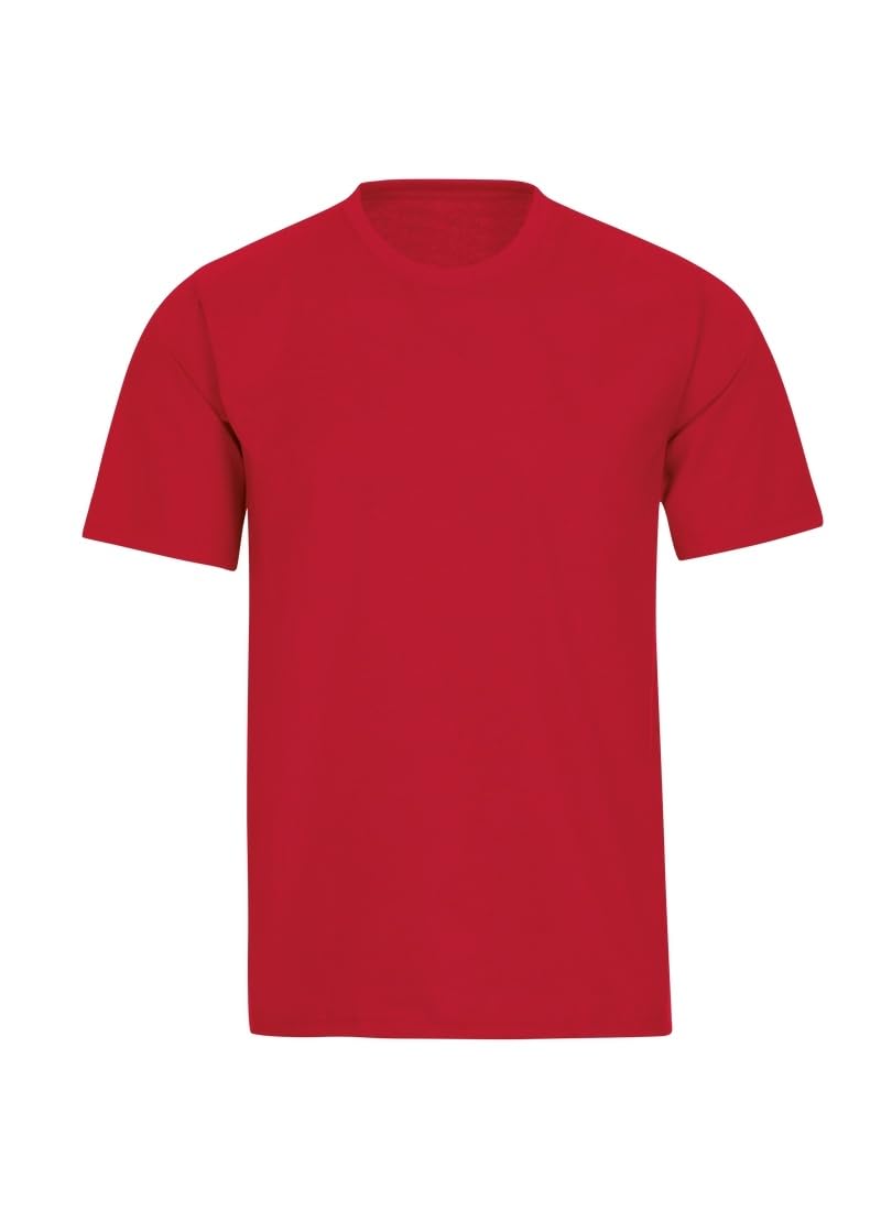 Trigema Herren T-Shirt aus Baumwolle 637202, Kirsch, S