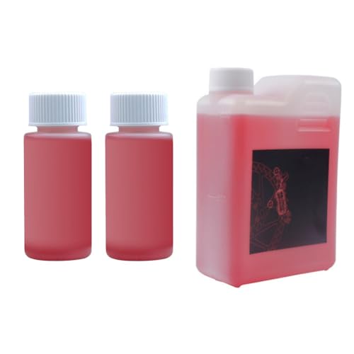 Getdoublerich Aceite mineral líquido de frenos de 30 ml para xod NFOX para nutt para frenos hidráulicos tk E-Bike, lubricante rojo para un funcionamiento suave del pistón