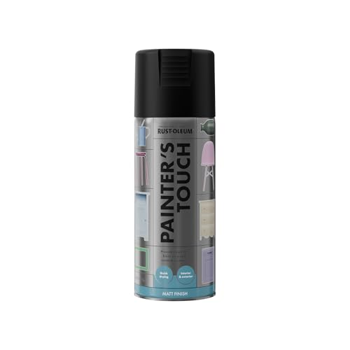 Rust-Oleum 400ml Painter's Touch Spray Paint Aerosol - Matt Black