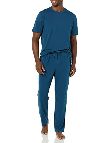 Amazon Essentials Men's Cotton Modal T-Shirt and Full-Length Bottom Pajama Set4