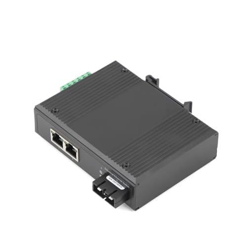 Switch POE industriel 100M émetteur-récepteur SC double fibre RJ45