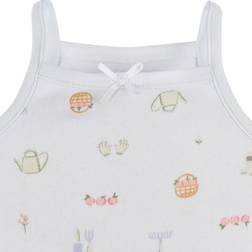Image of Gerber Baby Girls Multi-Pack Sleeveless Onesies Bodysuit