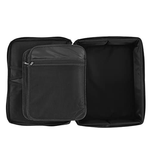 Bolsa de Documentos à Prova de Fogo, Fechadura de Combinação, Caixa de Documentos Preta à Prova de F