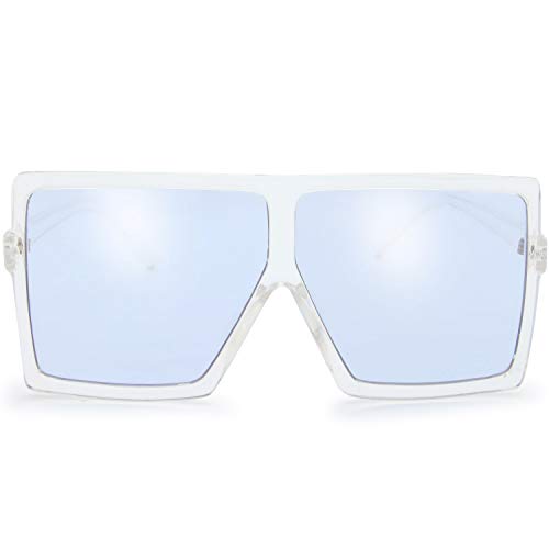 Image of The Fresh Large Oversized Fashion Square Flat Top Sunglasses - Exquisite Packaging