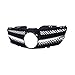 Front Grille Grill Compatible For Benz R230 SL Class W230 2003-2006 SL500 SL550 SL600 2-Door Convertible Upper Bumper Hood Mesh
