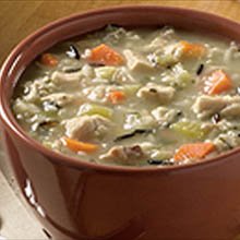 Blount Fine Foods All Natural Chicken and Wild Rice Soup - 4 lb. package, 4 per case
