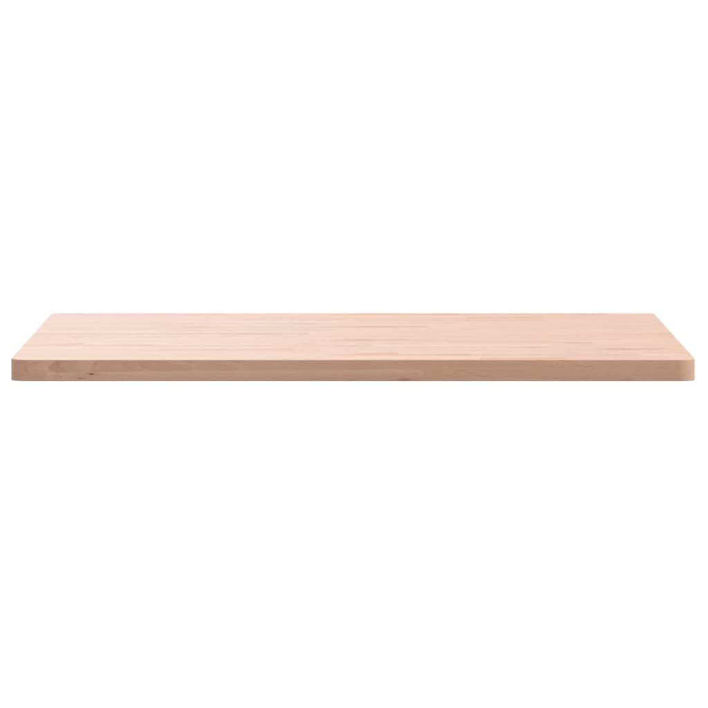 Plateau de table carré en bois massif de hêtre 80 x 80 x 2,5 cm