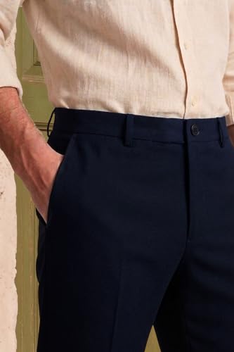 Image of Allen Solly Men's Formal Trousers | Premium Cotton Fabric | Comfy Fit for Office & Business Wear