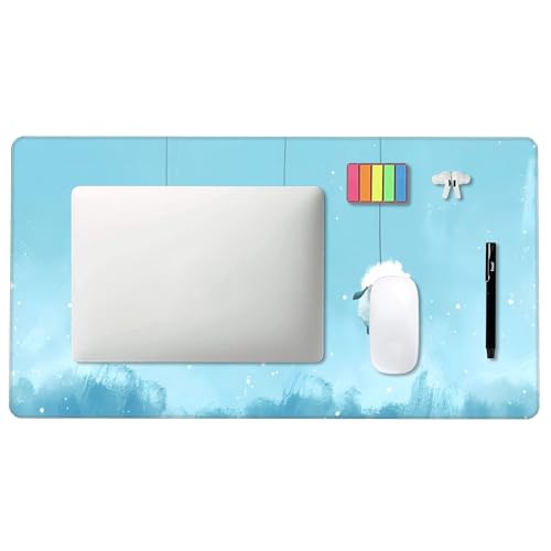 Image of Sheep Animal Cute Extended Gaming Mouse Pad, with Stitched Edges Large Mouse Pad Desk Protector, Rubber Base Mousepad Keyboard Mouses Mat for Work Game Office Home- 32 inch X 12 inch Inch