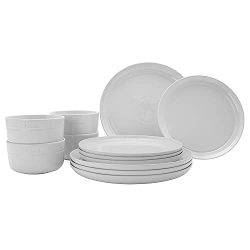 Staub Keramik-Geschirr-Set, 12-teilig, Weiß