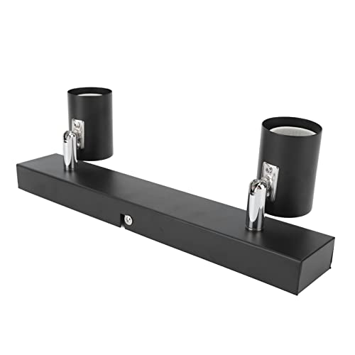 Haofy Luz de Riel LED Ajustable con Riel Magnético 2 Cabezales Giratorios 20W 4000K CRI 90 - Accesorio de Iluminación de Regulable para Cocinas, Pasillos y Espacios Comerciales