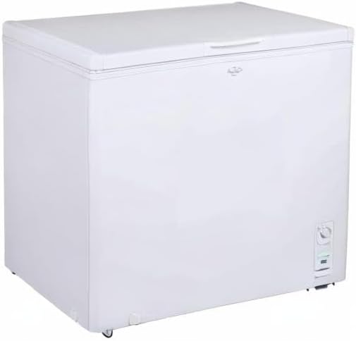 Koolatron Deep Freezer - Chest Freezer, 1 Wire Basket, Garage Ready, Meat Storage, Front Drain, Congelador For Home, Apartment, Basement, Dorm, Cottage, Manual Defrost, Stand Up, 7.0 Cubic Feet, White