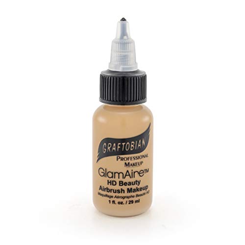GlamAire Airbrush Makeup by Graftobian - High Definition Airbrush Foundation, Professional Formula for Long-Lasting Wear, For Makeup Artists and Beauty Aficionados, Made in USA, Temptress