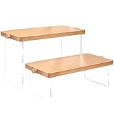 ECKEK Wood Display Risers, Organizer Stand, Riser Stand for Figures, Lego, Cupcake, Perfume and M...