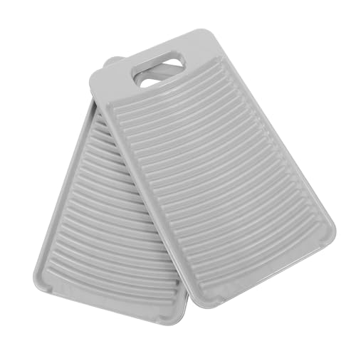 HOODANCOS 2個 ウォッシュボードランドリーアーティファクト 折りたたみ洗濯板 洗面台 衣類を手洗いするためのウォッシュボード ミニ洗濯板 洗濯用の洗濯板 Grey Pp