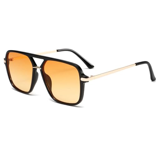 willochra Pilot Sunglasses For Men Vintage Gradient Big Frame Square Sun Glasses Women Luxury Metal Shades Eyewear UV4002