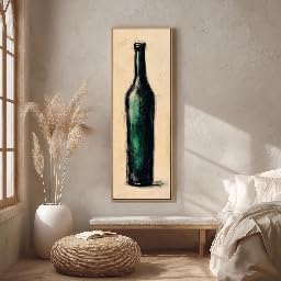 Toile bouteille en verre vintage XINBAO 50x150 cm sans cadre pour bar