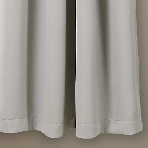 Lush Decor Insulated Grommet Blackout Curtains Panel Pair, 52" W x 63" L, Light Gray, W 52" x L 63" (2 Panels) - Image 4