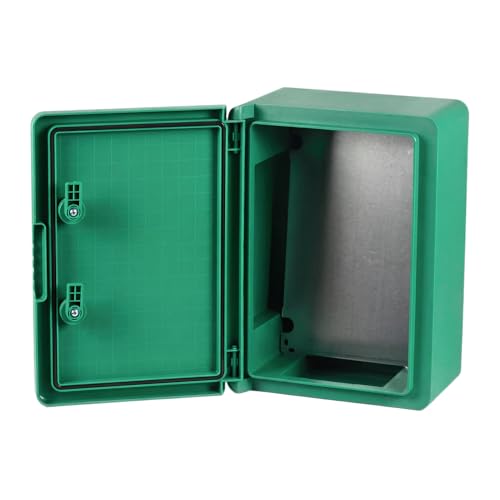 BOXEXPERT® Coffret electrique exterieur etanche [Boitier ABS IP65] vert (Serie Fleet) 350x250x150mm | Armoire electrique exterieure | Coffret mural | Boitier...