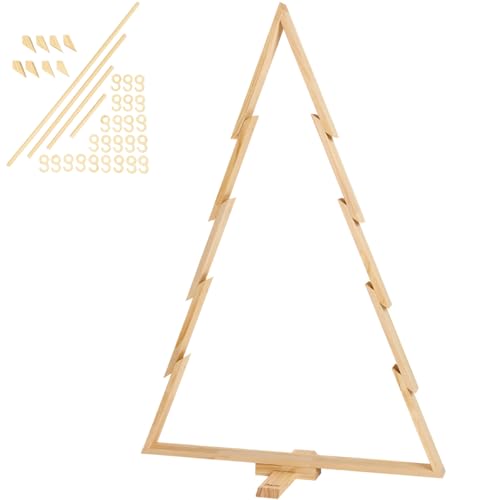 howa XXL Deko Weihnachtsbaum Holz groß - 134 cm hoch – Moderne...