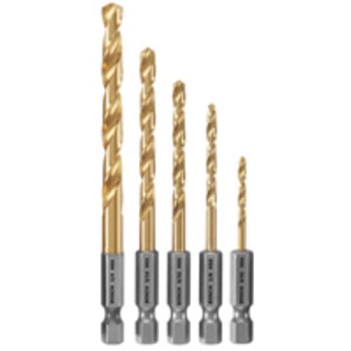 Bosch TI5IM 5 Pc. Impact Tough™ Titanium Nitride Coated Drill Bit Set