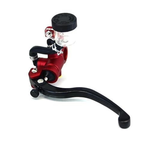 Pompe de frein moto gauche rouge 17,5 mm pour réparer un levier spongieux