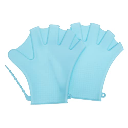 Happyyami 1Pair Adjustable Swimming Paddles Webbed Diving Training Gloves for Enhanced Propulsion Comfortable Fit for Pool Use and Aquatic Training