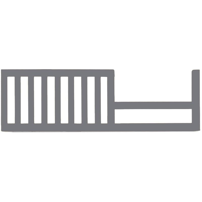 Image of Toddler Bed Safety Guard Rail for Sorelle Convertible Cribs - Solid Wood Rail for Convertible Crib to Toddler Bed Conversion - Safety Bed Rail for Children (Model #137, Weathered Gray)