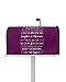 Magnetic Mailbox Cover Quotes of Friendship and Love Purple Background Standard Size Removable Post Letter Box Cover Waterproof Garden Yard Outdoor Decoration